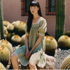 Christy Dawn - Berkley Dress in Green Blooming Meadow